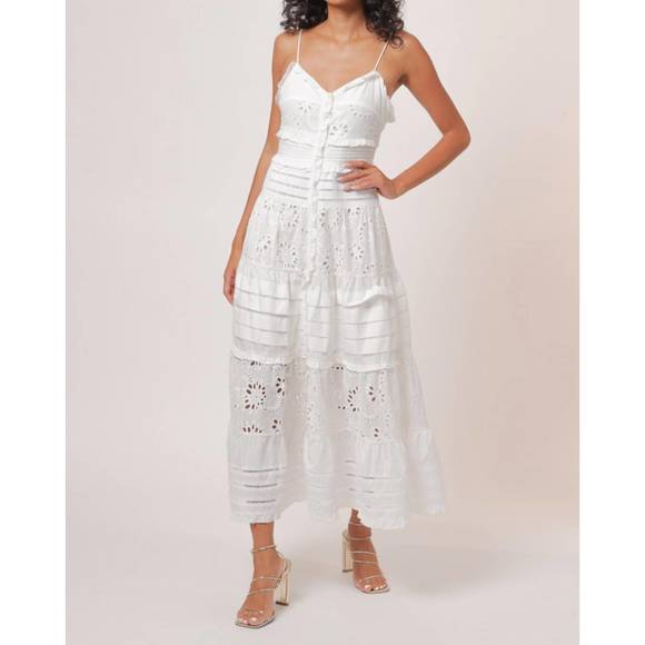 NEW LINE AND DOT pixie maxi dress in white - Picture 4 of 4